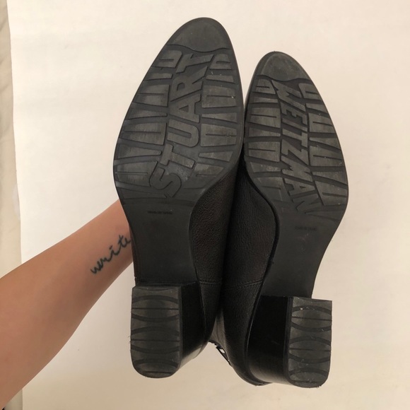 SOLD Stuart Weitzman Ankle Boots with Block Heels - Picture 6 of 8